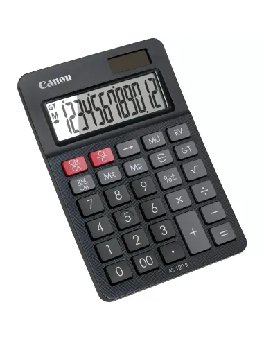 Canon AS-120 II calculadora Escritorio Pantalla de calculadora Negro