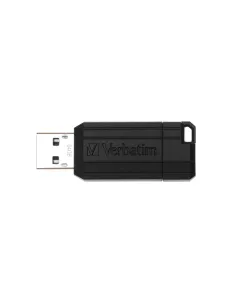 Verbatim PinStripe - Unidad USB de 64 GB - Negro