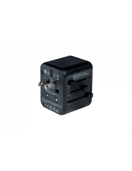 Verbatim 49544 adaptador de enchufe eléctrico Universal Negro