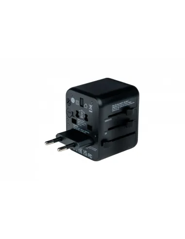 Verbatim 49544 adaptador de enchufe eléctrico Universal Negro