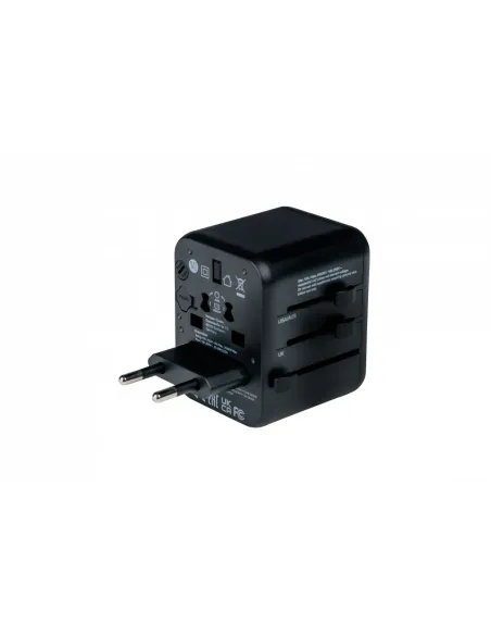 Verbatim 49544 adaptador de enchufe eléctrico Universal Negro