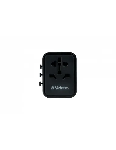 Verbatim 49544 adaptador de enchufe eléctrico Universal Negro