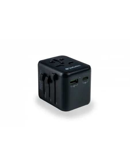 Verbatim 49544 adaptador de enchufe eléctrico Universal Negro