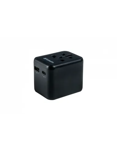 Verbatim 49544 adaptador de enchufe eléctrico Universal Negro