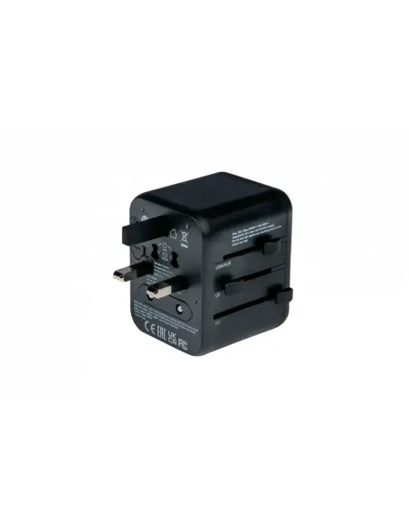Verbatim 49544 adaptador de enchufe eléctrico Universal Negro