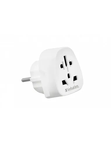 Verbatim WTEU-02 adaptador de enchufe eléctrico Tipo F Universal Blanco