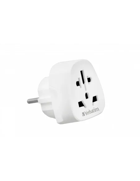 Verbatim WTEU-02 adaptador de enchufe eléctrico Tipo F Universal Blanco