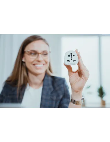 Verbatim WTEU-02 adaptador de enchufe eléctrico Tipo F Universal Blanco