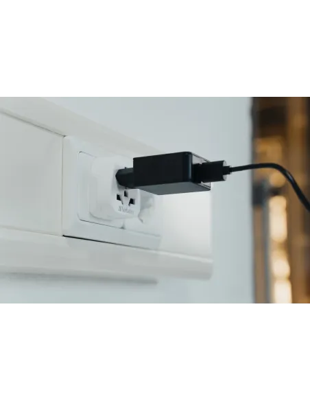 Verbatim WTEU-02 adaptador de enchufe eléctrico Tipo F Universal Blanco