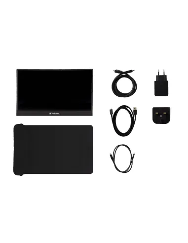 Verbatim 49590 pantalla para PC 35,6 cm (14") 1920 x 1080 Pixeles Full HD LCD Negro