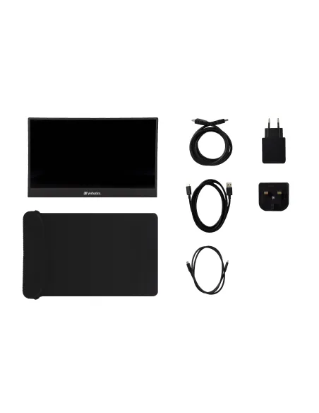 Verbatim 49590 pantalla para PC 35,6 cm (14") 1920 x 1080 Pixeles Full HD LCD Negro