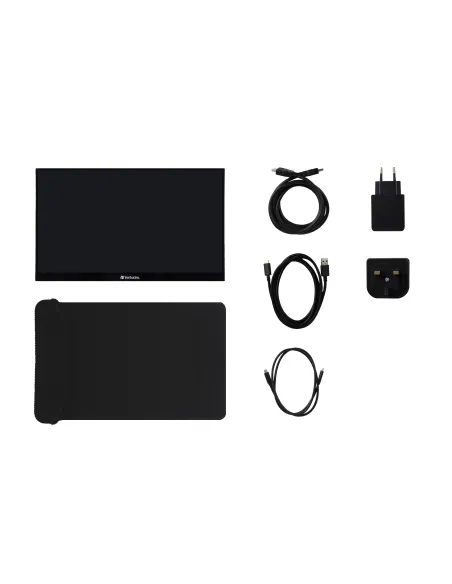 Verbatim 49591 pantalla para PC 35,6 cm (14") 1920 x 1080 Pixeles Full HD LCD Pantalla táctil Negro