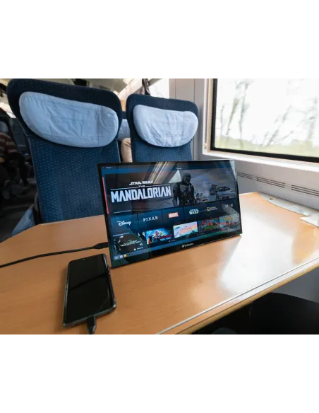 Verbatim 49593 pantalla para PC 43,9 cm (17.3") 1920 x 1080 Pixeles Full HD LCD Pantalla táctil Negro