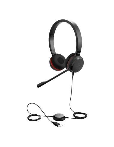 Jabra Evolve 20 Auriculares Alámbrico Diadema Oficina Centro de llamadas USB tipo A Negro
