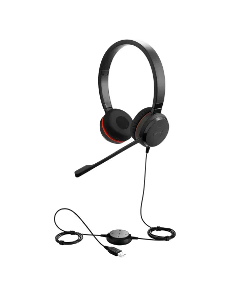 Jabra Evolve 20 Auriculares Alámbrico Diadema Oficina Centro de llamadas USB tipo A Negro