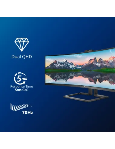 Philips P Line Pantalla LCD curva 32 9 SuperWide 499P9H 00