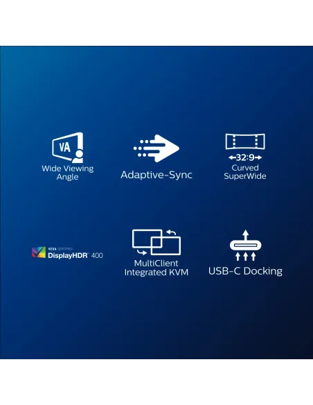 Philips P Line Pantalla LCD curva 32 9 SuperWide 499P9H 00