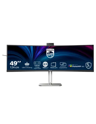 Philips 49B2U6900CH 00 pantalla para PC 124 cm (48.8") 5120 x 1440 Pixeles Dual QHD LCD Negro