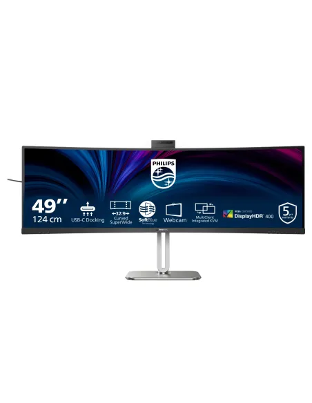Philips 49B2U6900CH 00 pantalla para PC 124 cm (48.8") 5120 x 1440 Pixeles Dual QHD LCD Negro