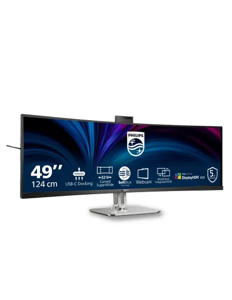 Philips 49B2U6900CH 00 pantalla para PC 124 cm (48.8") 5120 x 1440 Pixeles Dual QHD LCD Negro