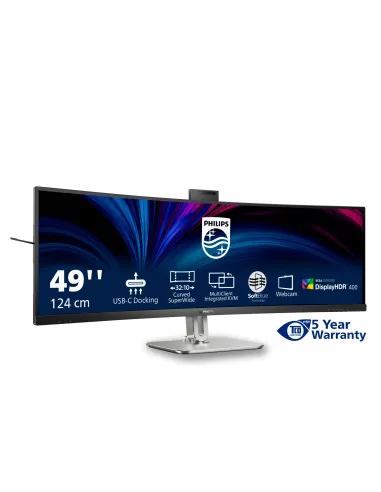 Philips 49B2U6900CH 00 pantalla para PC 124 cm (48.8") 5120 x 1440 Pixeles Dual QHD LCD Negro