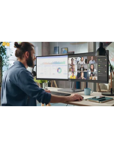 Philips 49B2U6900CH 00 pantalla para PC 124 cm (48.8") 5120 x 1440 Pixeles Dual QHD LCD Negro