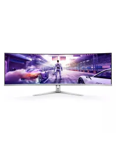 Philips Evnia 8000 49M2C8900L 00 pantalla para PC 124,2 cm (48.9") 5120 x 1440 Pixeles Dual QHD QD-OLED Blanco