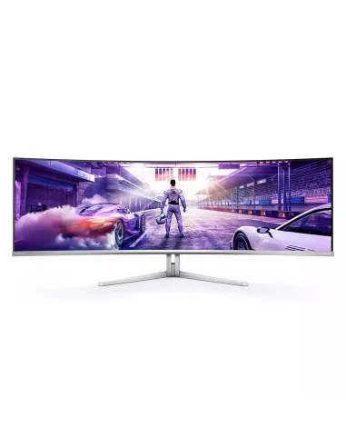 Philips Evnia 8000 49M2C8900L 00 pantalla para PC 124,2 cm (48.9") 5120 x 1440 Pixeles Dual QHD QD-OLED Blanco
