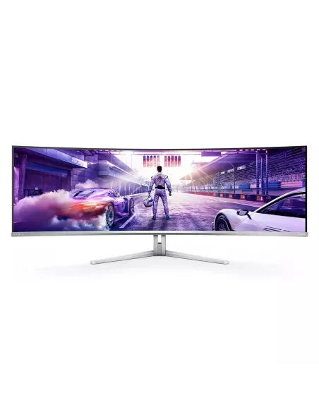 Philips Evnia 8000 49M2C8900L 00 pantalla para PC 124,2 cm (48.9") 5120 x 1440 Pixeles Dual QHD QD-OLED Blanco