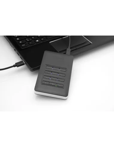 Verbatim Disco duro portátil y seguro Store n Go de 2 TB con teclado