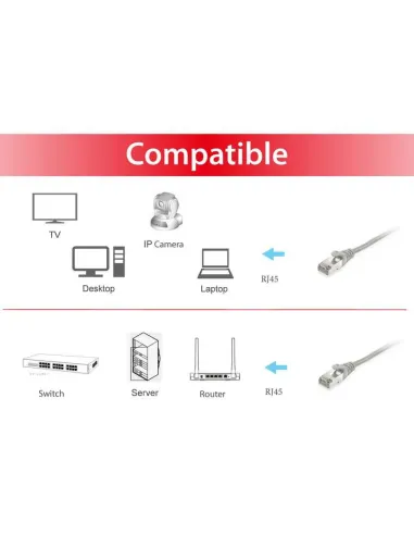 Equip 605501 cable de red Gris 2 m Cat6 S FTP (S-STP)