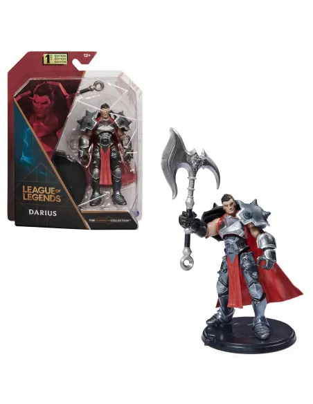 League of Legends , figura coleccionable de Darius de 10,2 cm con detalles de gran calidad y un accesorio de hacha, Colección
