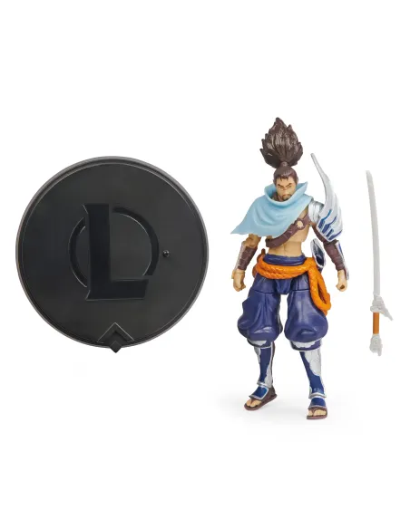 League of Legends , figura coleccionable de Yasuo de 10,2 cm con detalles de gran calidad y un accesorio de espada, Colección