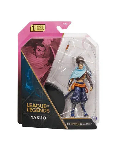 League of Legends , figura coleccionable de Yasuo de 10,2 cm con detalles de gran calidad y un accesorio de espada, Colección