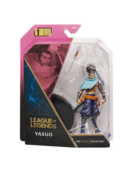 League of Legends , figura coleccionable de Yasuo de 10,2 cm con detalles de gran calidad y un accesorio de espada, Colección