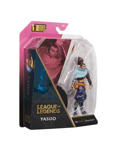 League of Legends , figura coleccionable de Yasuo de 10,2 cm con detalles de gran calidad y un accesorio de espada, Colección