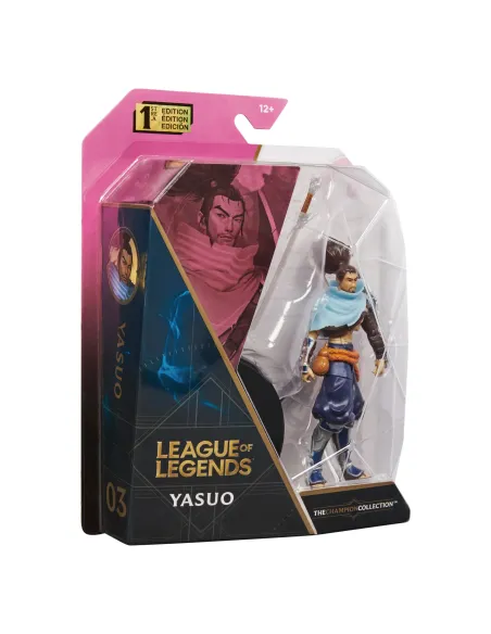 League of Legends , figura coleccionable de Yasuo de 10,2 cm con detalles de gran calidad y un accesorio de espada, Colección