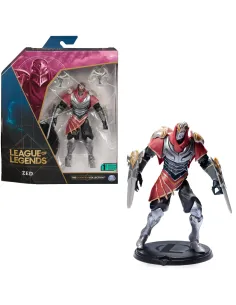 League of Legends - FIGURA PREMIUM ZED - Figura Zed 15 cm Coleccionable - Detalles de Gran Calidad y 2 accesorios - Colección
