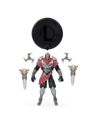 League of Legends - FIGURA PREMIUM ZED - Figura Zed 15 cm Coleccionable - Detalles de Gran Calidad y 2 accesorios - Colección