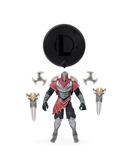 League of Legends - FIGURA PREMIUM ZED - Figura Zed 15 cm Coleccionable - Detalles de Gran Calidad y 2 accesorios - Colección