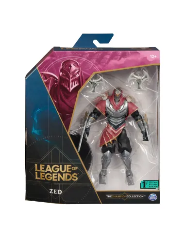 League of Legends - FIGURA PREMIUM ZED - Figura Zed 15 cm Coleccionable - Detalles de Gran Calidad y 2 accesorios - Colección