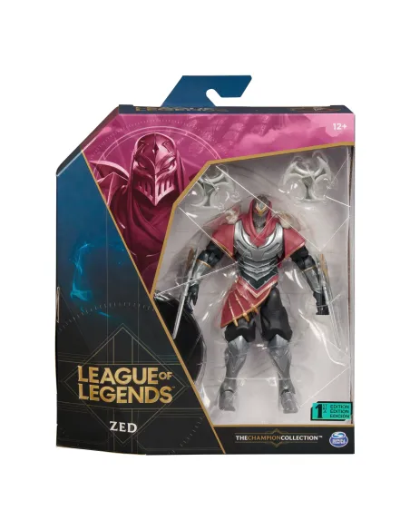 League of Legends - FIGURA PREMIUM ZED - Figura Zed 15 cm Coleccionable - Detalles de Gran Calidad y 2 accesorios - Colección