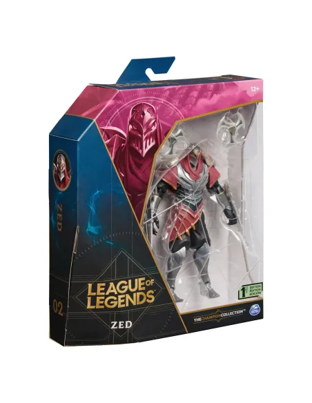 League of Legends - FIGURA PREMIUM ZED - Figura Zed 15 cm Coleccionable - Detalles de Gran Calidad y 2 accesorios - Colección