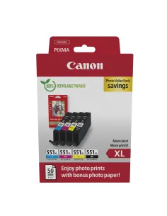 Canon 6443B008 cartucho de tinta 4 pieza(s) Original Alto rendimiento (XL) Negro, Cian, Magenta, Amarillo