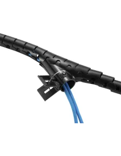 Equip 650867 organizador de cables Escritorio Pasacables Negro 2