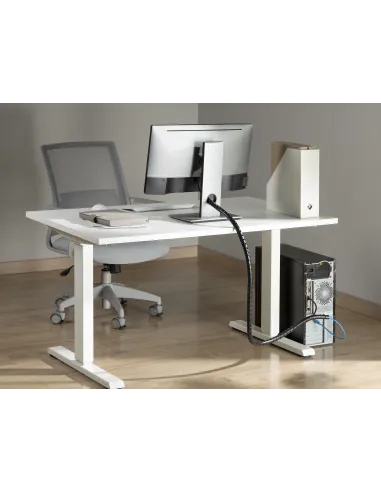 Equip 650868 organizador de cables Escritorio Pasacables Negro