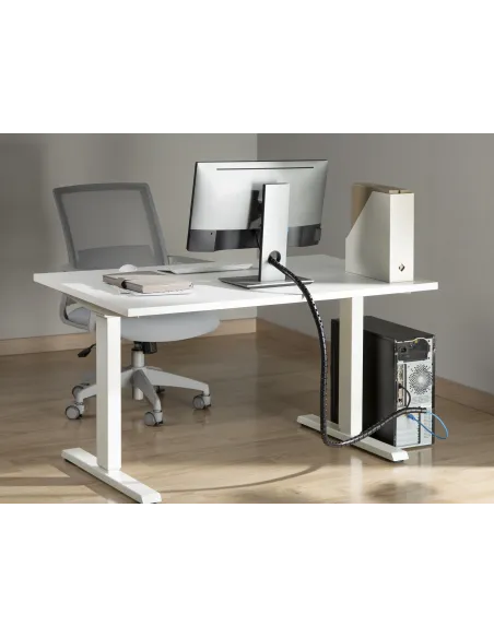 Equip 650868 organizador de cables Escritorio Pasacables Negro