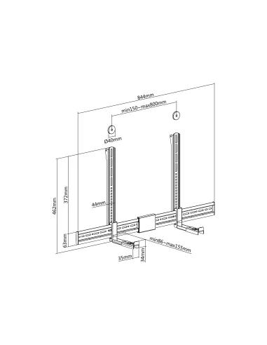 Equip Soporte universal para barra de sonido