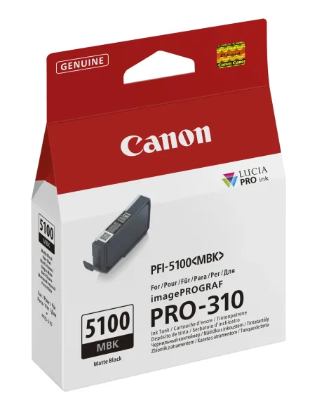Canon PFI-5100 MBK cartucho de tinta 1 pieza(s) Original Negro mate