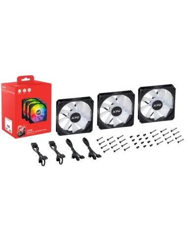 XPG VENTO 120 ARGB PWM (paquete de 3) Negro